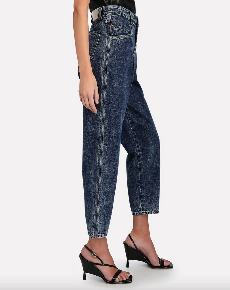 Pearl Jeans Relaxed Fit Mid + Dark Blue