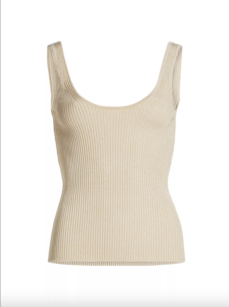 Metallic Tank Top Gold