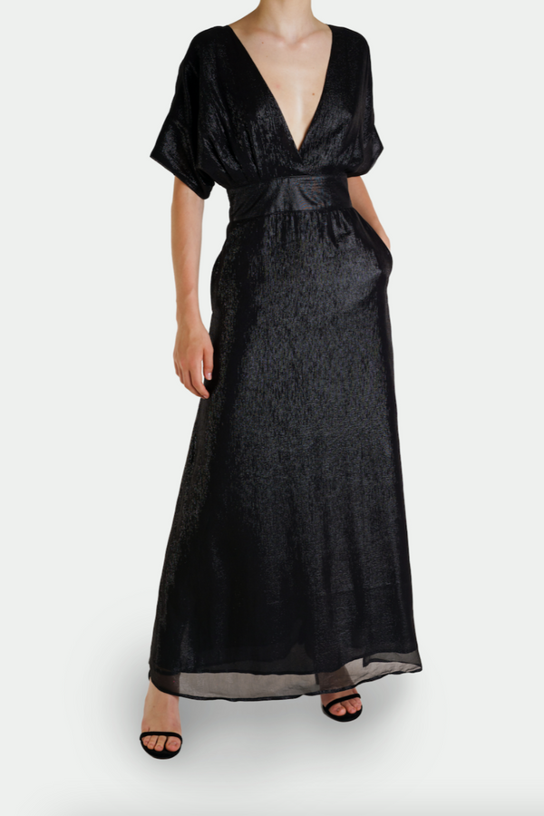 Ginny Dress Black Lurex