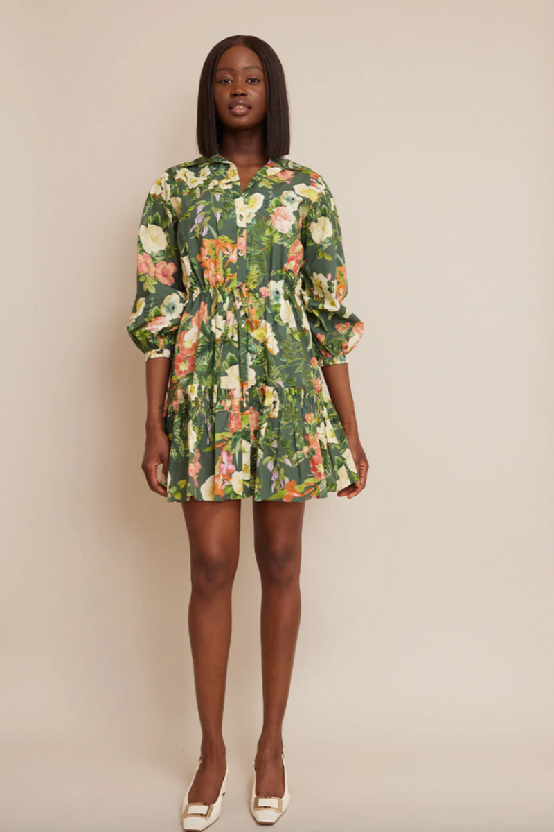 Robin Dress Olive Kingston Floral (Final Dress)