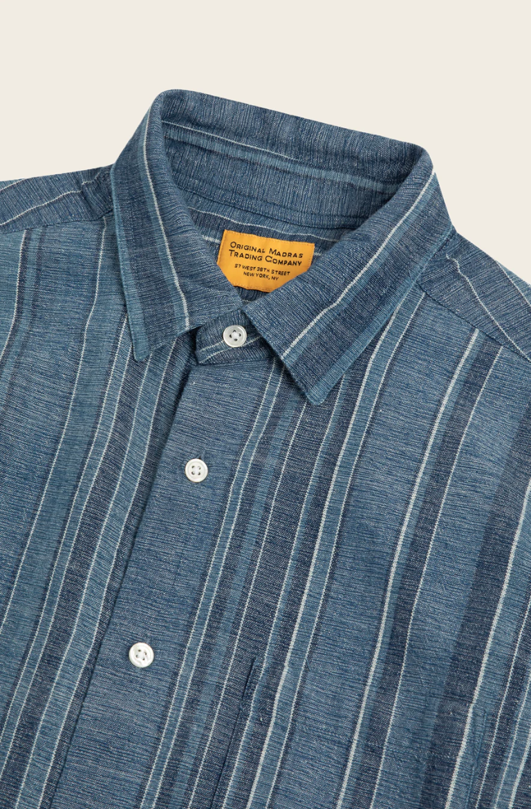 Straight Collar LS Blue Stripe (Final Sale)