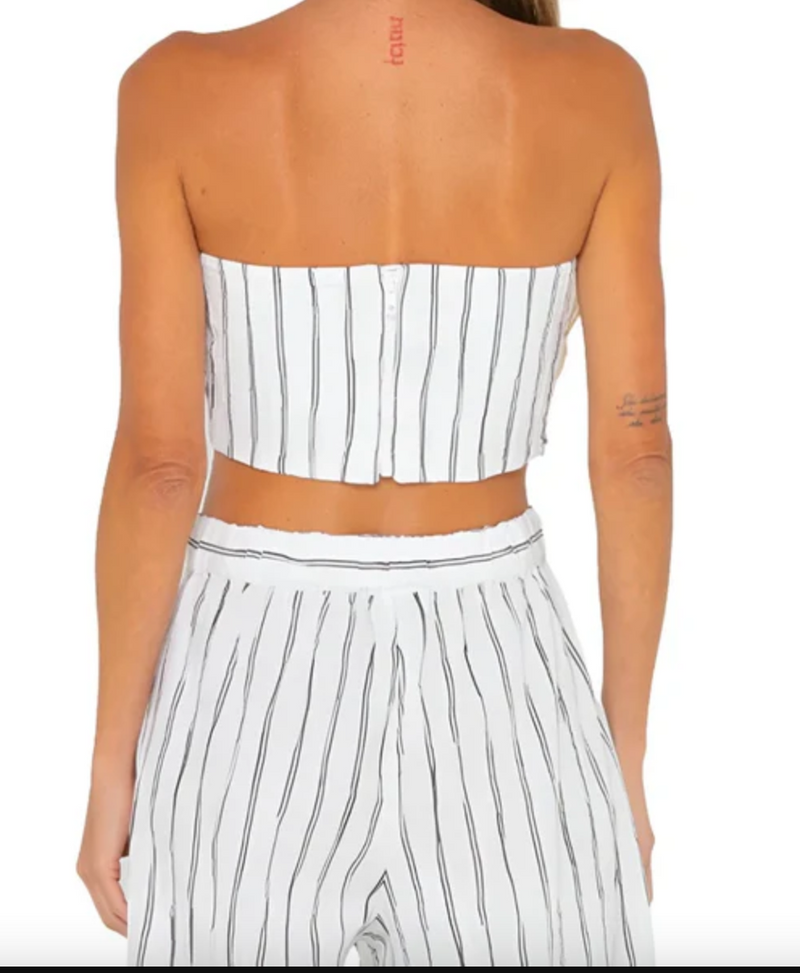 Clementine Top Black-White Stripe (Final Sale)