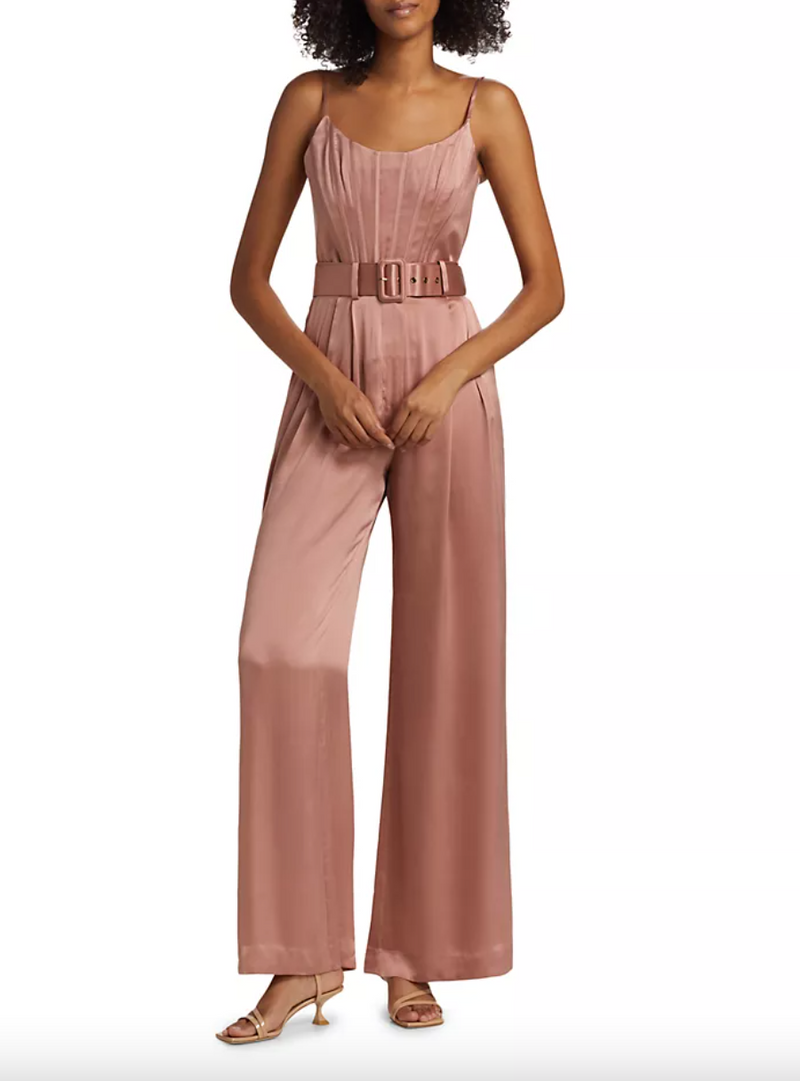 Silk Pintuck Pant Blush