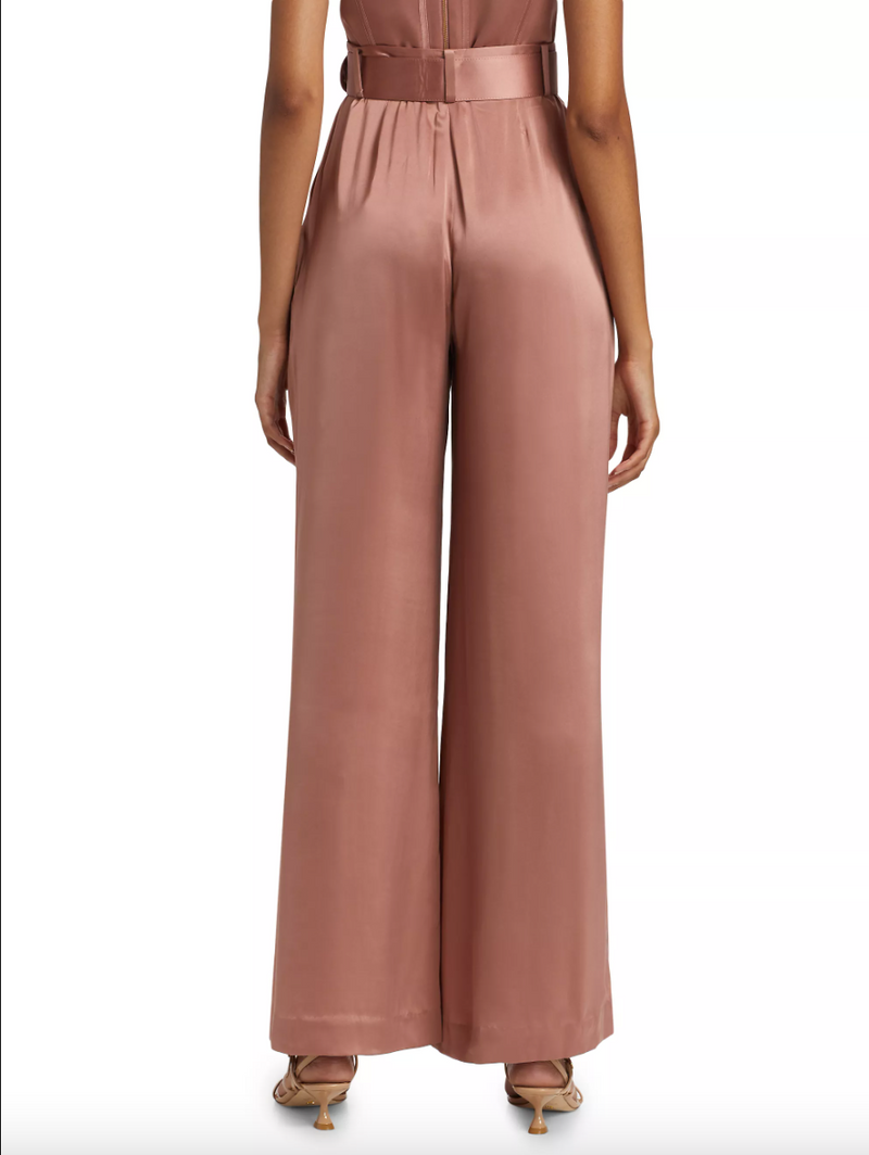 Silk Pintuck Pant Blush