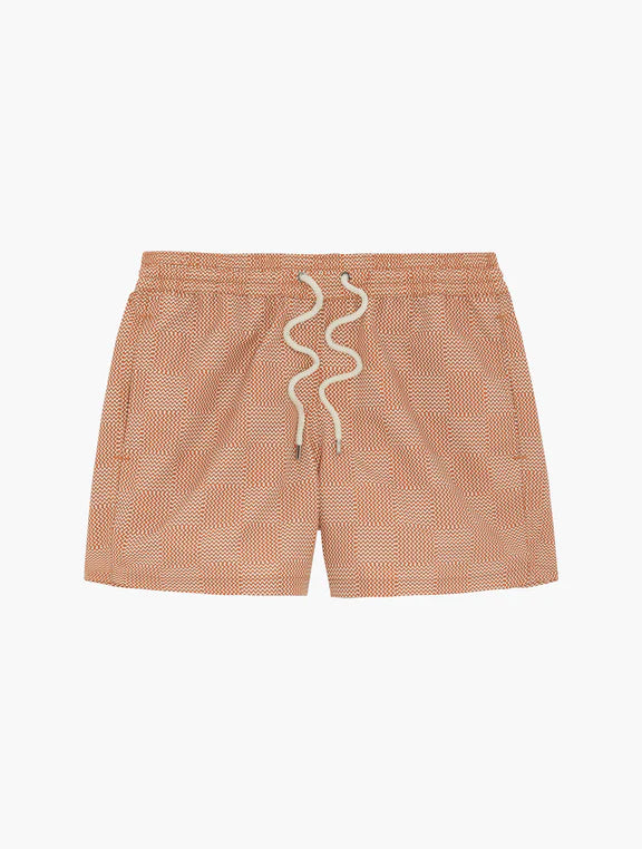 Sport Copa Check Print Swim Shorts