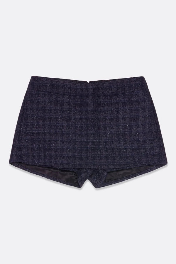 Tweed Skort Black