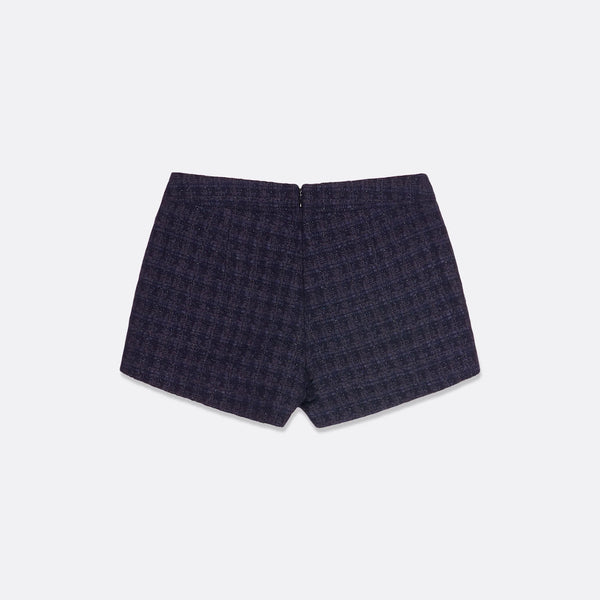 Tweed Skort Black