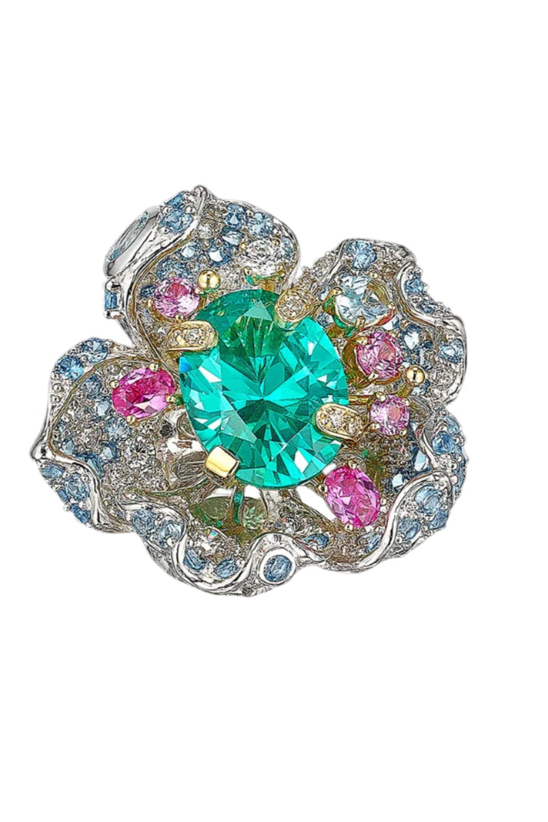 Paraiba Bloom Ring