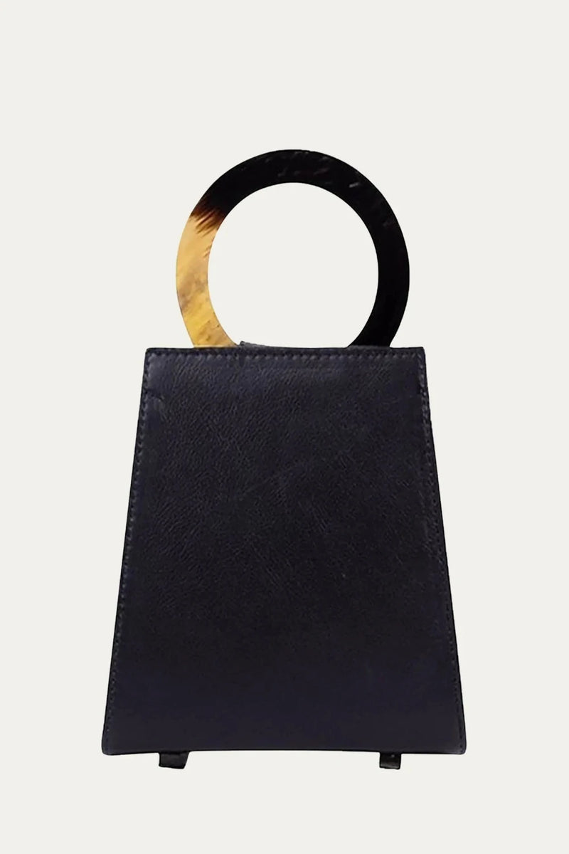 Azza Mini Goat Leather Bag Black