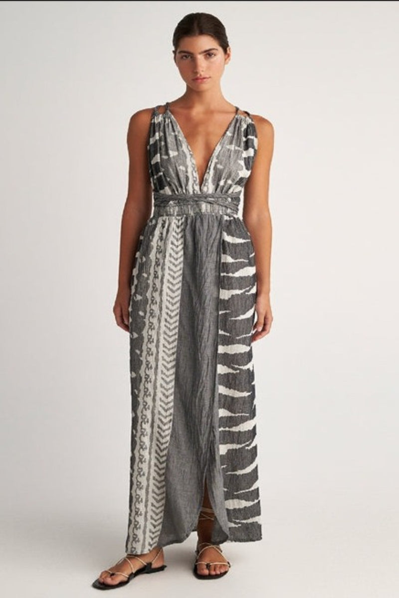 Scorpios Maxi Dress Black PEARL & CAVIAR WOMEN'S MAXI DRESSES CURIO FAENA MIAMI