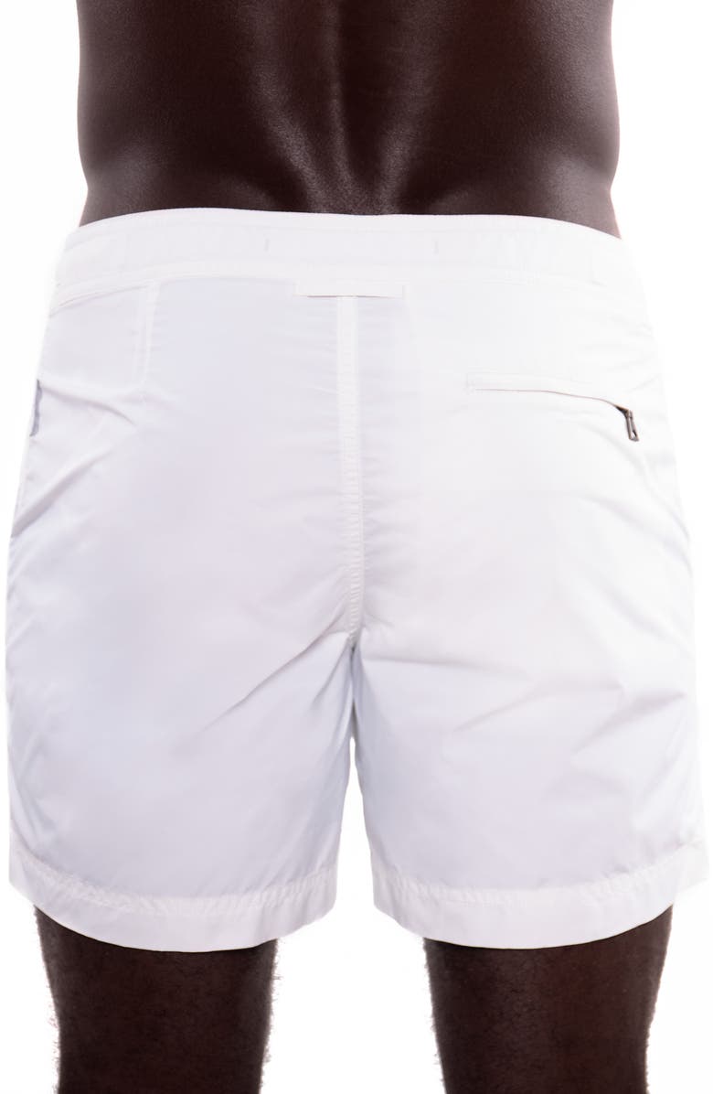 Elvio White Swim Shorts