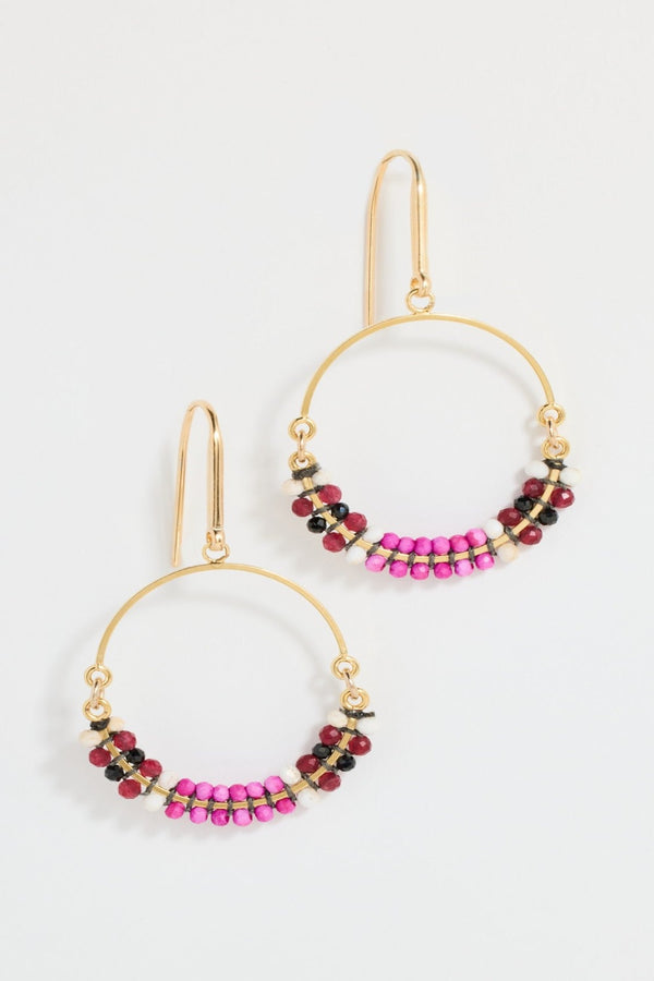 Boucle d'Oreille Earrings Fuchsia