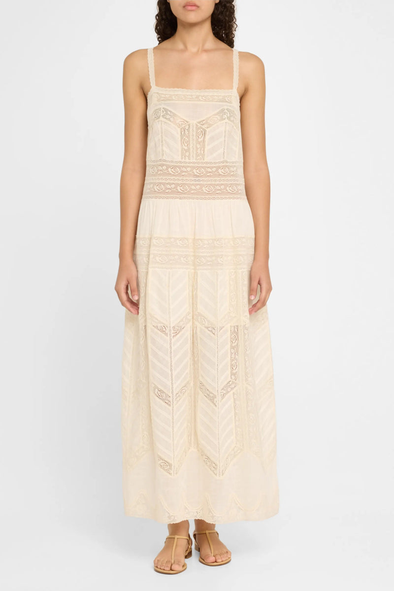 Acacia Lace Trim Slip Dress