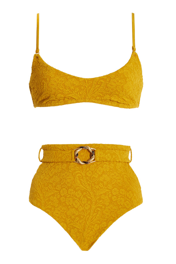 Acacia Textured Scoop Bikini