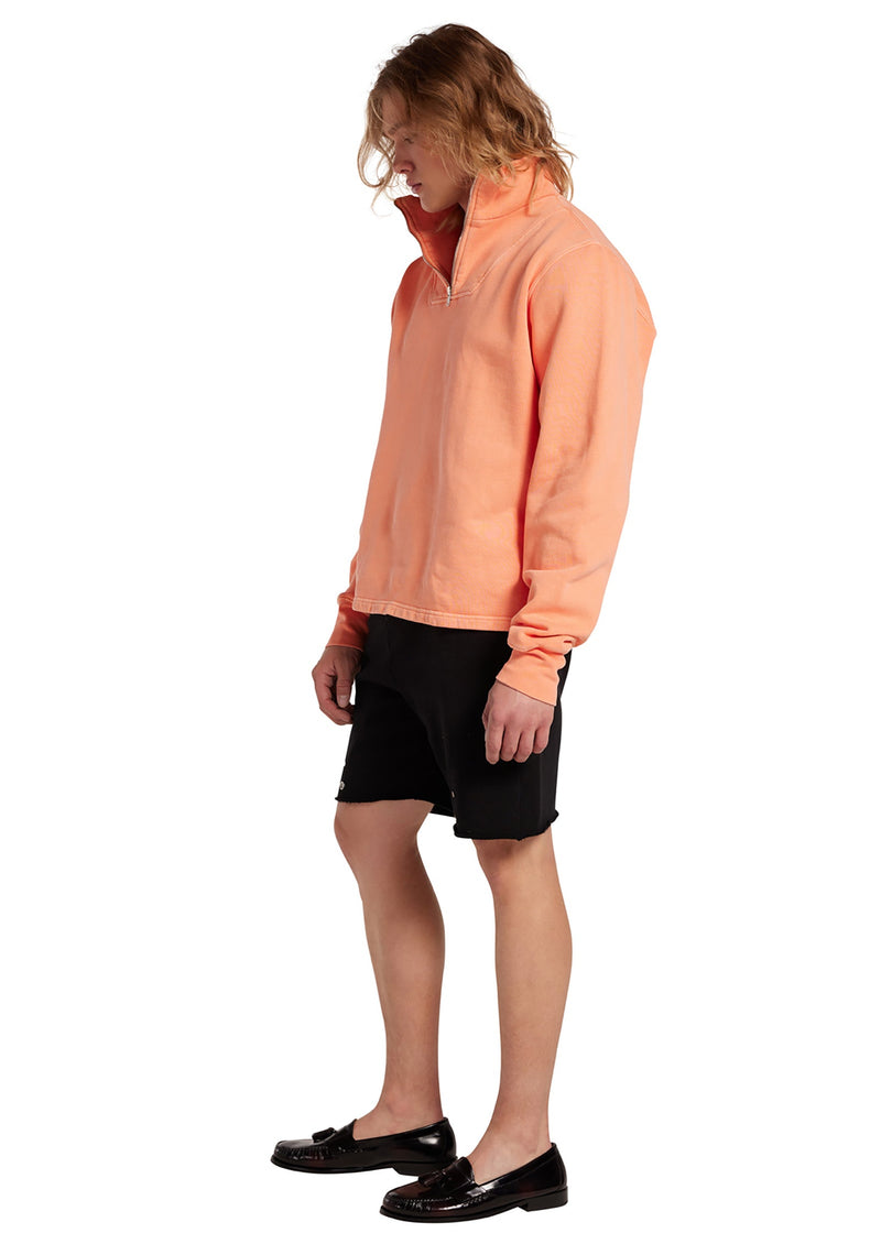Half Zip Yacht Pullover Washed Cantaloupe