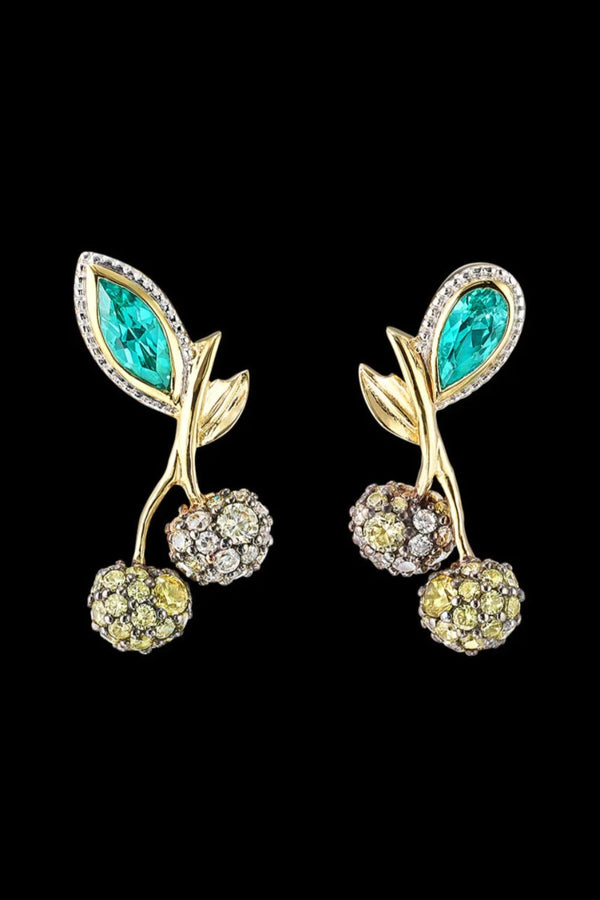 Paraiba Cherry Stud Earrings