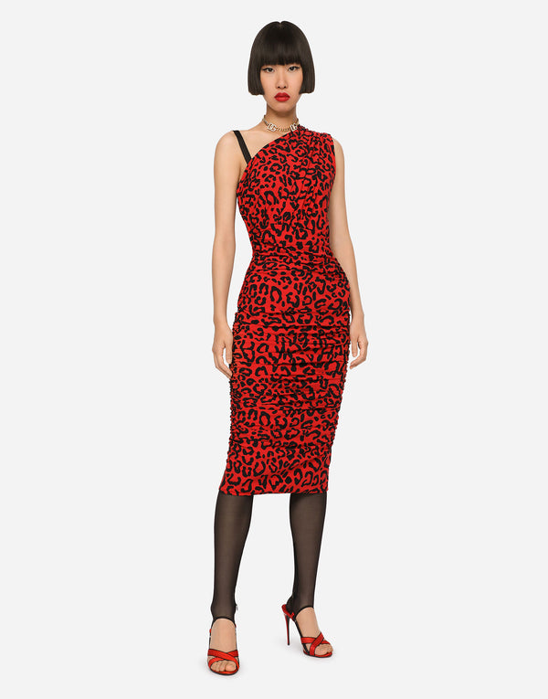 Leopard Print Jersey Dress (Final Sale)