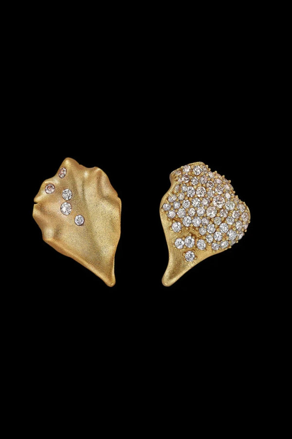 Gold Petal Studs