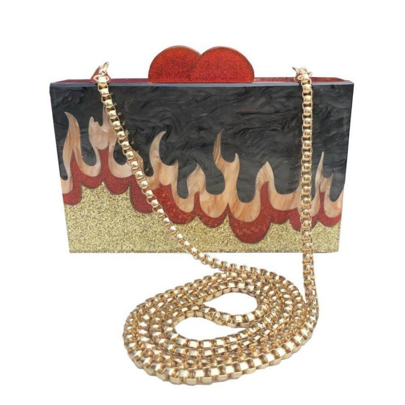 ELIZABETH SUTTON Clutch Purse Gold & Pearl Starburst HANDBAGS