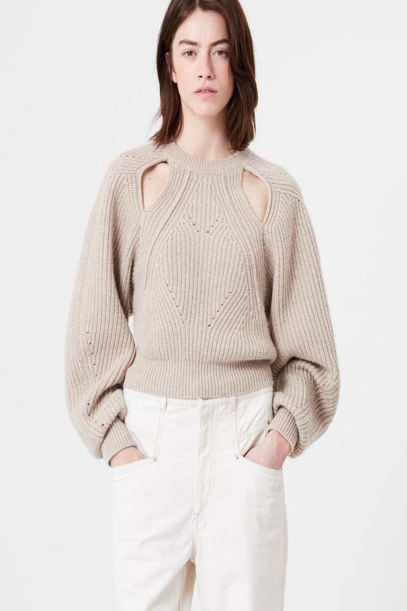 ISABEL MARANT Palma Cashmere Open Back Sweater WOMEN'S KNITWEAR