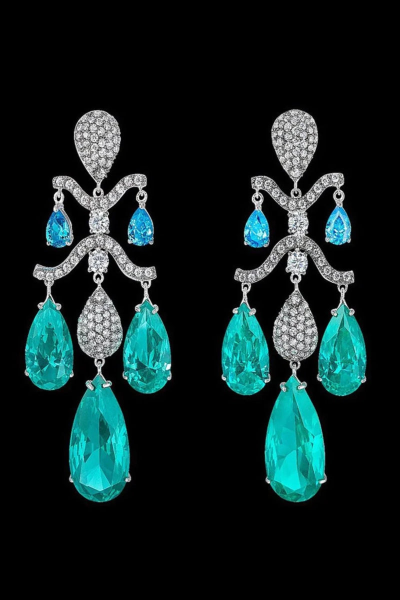 Paraiba Chandelier Earrings