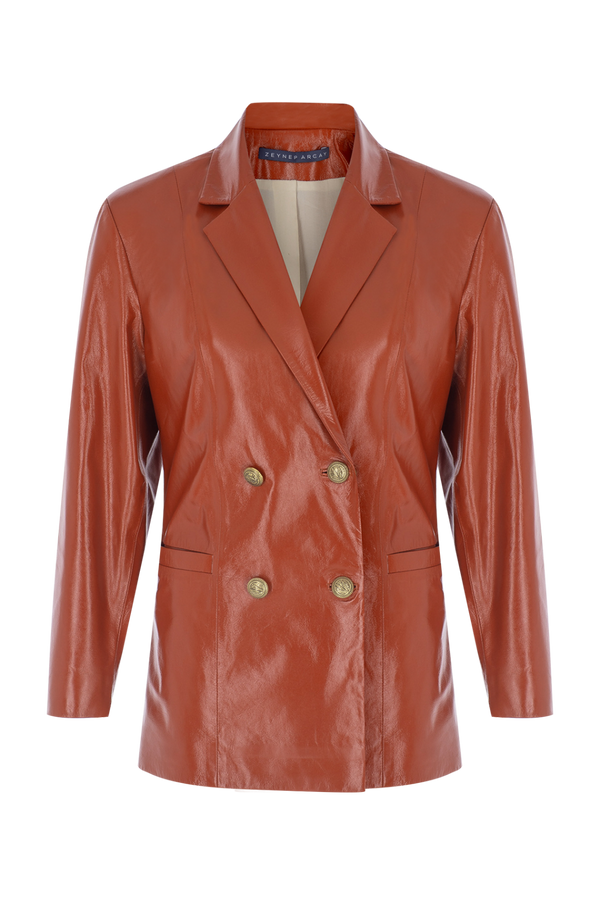 Cin Leather Blazer